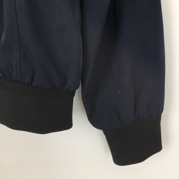 Calvin Klein Men’s Bomber Jacket Navy Blue Size Small Quilted Lining Full Zip - Picture 14 of 15